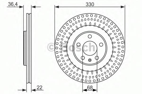 BOSCH 0 986 479 750 Тормозной диск