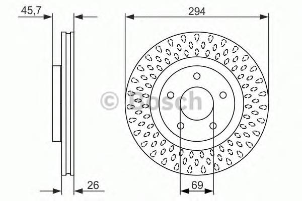 BOSCH 0 986 479 751 Тормозной диск