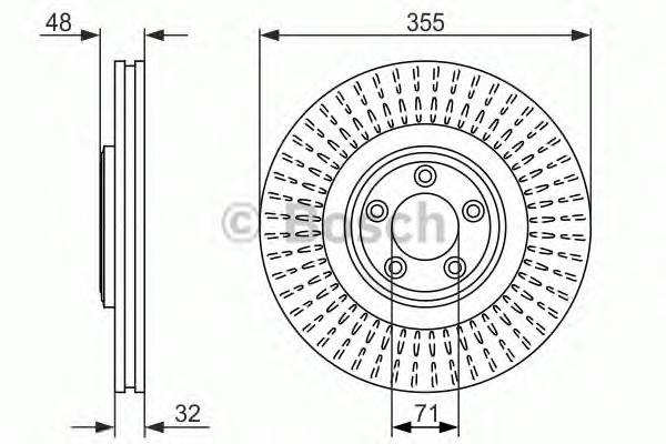 BOSCH 0 986 479 754 Тормозной диск