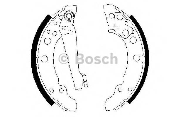 BOSCH 0 986 487 002 Комплект гальмівних колодок