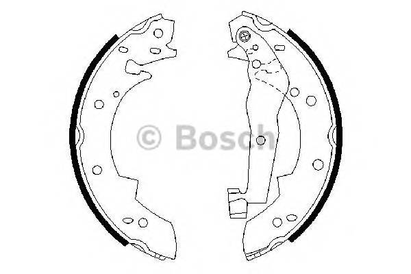 BOSCH 0 986 487 013 Комплект гальмівних колодок