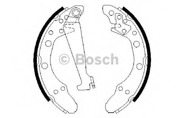 BOSCH 0 986 487 270 Комплект тормозных колодок