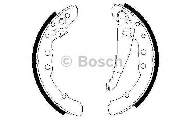 BOSCH 0 986 487 281 Комплект гальмівних колодок