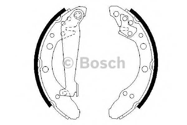 BOSCH 0 986 487 536 Комплект тормозных колодок