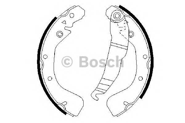 BOSCH 0 986 487 554 Комплект тормозных колодок