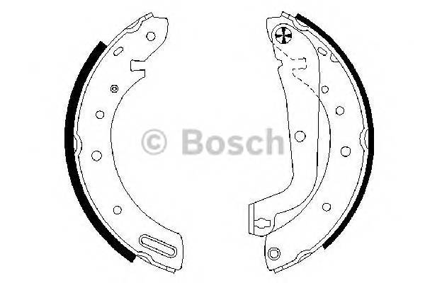 BOSCH 0 986 487 583 Комплект тормозных колодок