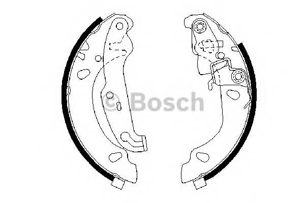 BOSCH 0 986 487 624 Комплект гальмівних колодок