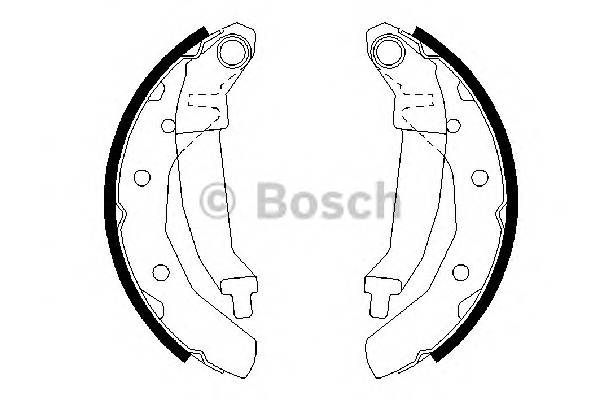 BOSCH 0 986 487 628 Комплект тормозных колодок