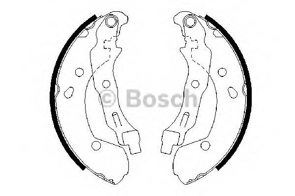 BOSCH 0 986 487 668 Комплект гальмівних колодок