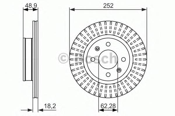 BOSCH 0 986 479 770 Тормозной диск