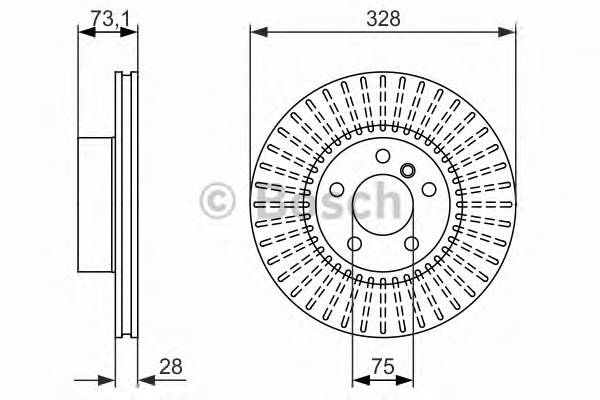 BOSCH 0 986 479 771 Тормозной диск