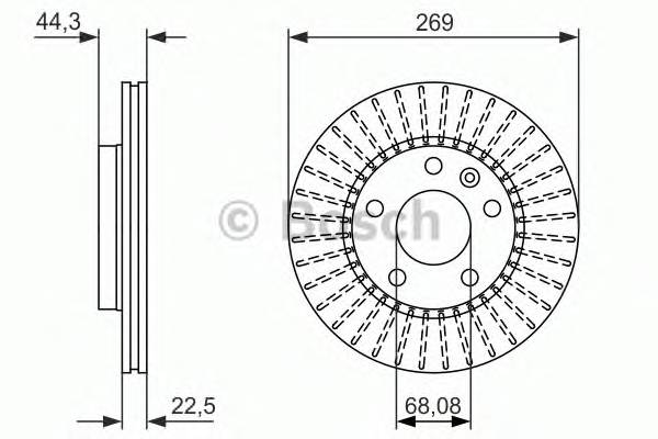 BOSCH 0 986 479 779 Тормозной диск