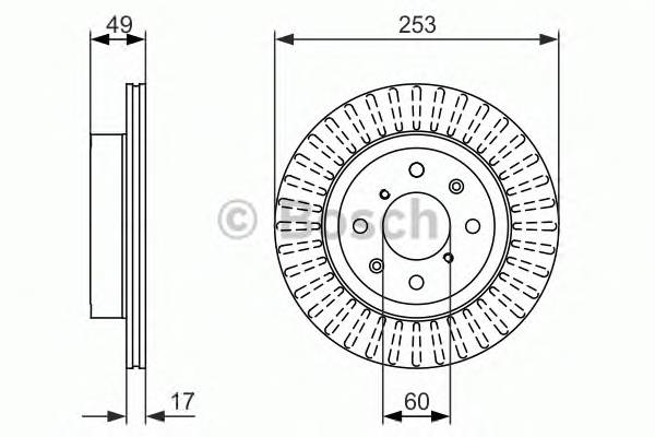 BOSCH 0 986 479 790 Гальмівний диск