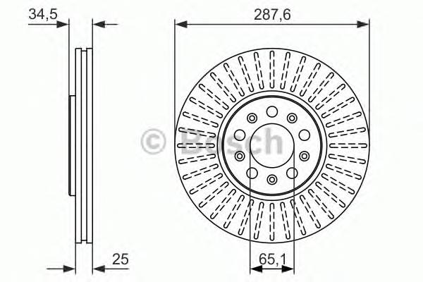 BOSCH 0 986 479 914 Тормозний диск