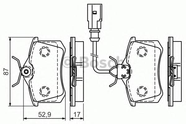 BOSCH 0 986 494 025 Комплект гальмівних колодок,