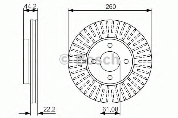 BOSCH 0 986 479 090 Гальмівний диск