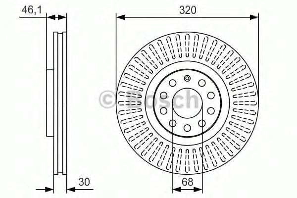 BOSCH 0986479S30 BOSCH Тормозной диск