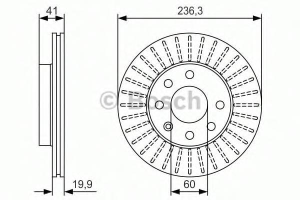 BOSCH 0986479S98 BOSCH Диск гальмівний