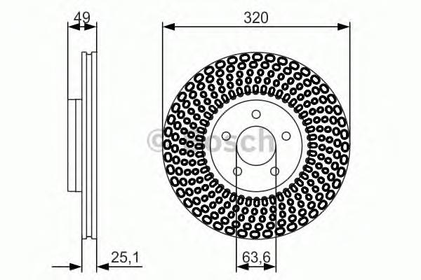 BOSCH 0 986 479 660 Гальмівний диск