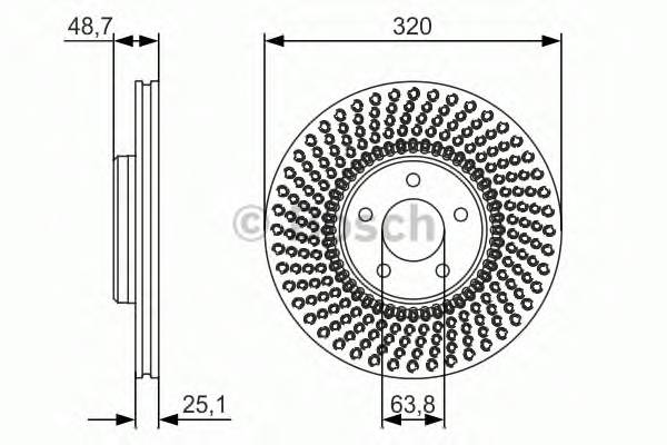 BOSCH 0 986 479 680 Гальмівний диск