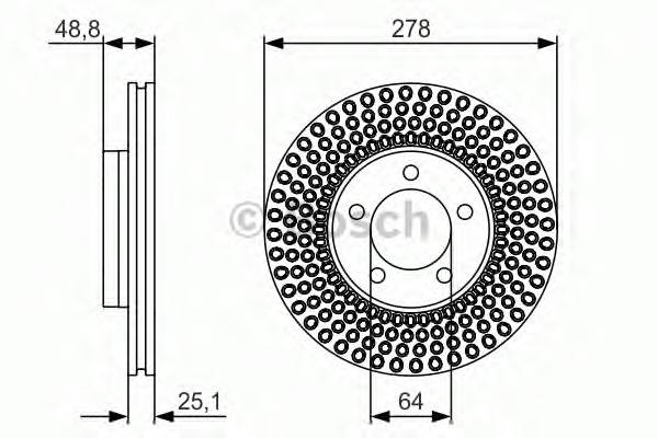 BOSCH 0 986 479 699 Гальмівний диск