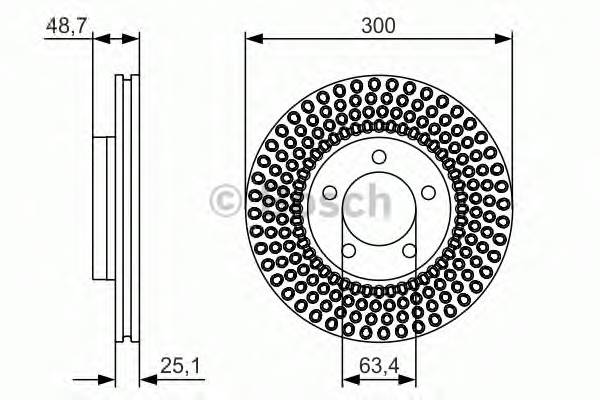 BOSCH 0 986 479 701 Гальмівний диск