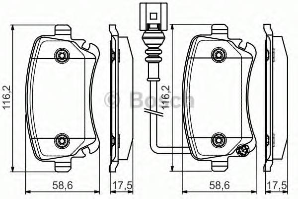 BOSCH 0986495094 Колодки гальмівні дискові