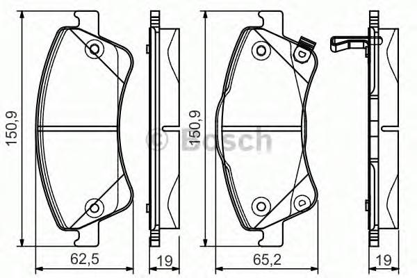 BOSCH 0986495106 Гальмівні колодки Bosch