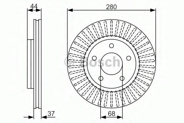 BOSCH 0 986 479 A28 Тормозной диск