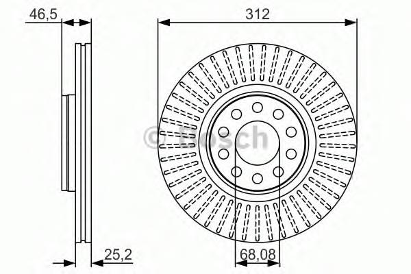 BOSCH 0 986 479 A30 Тормозной диск