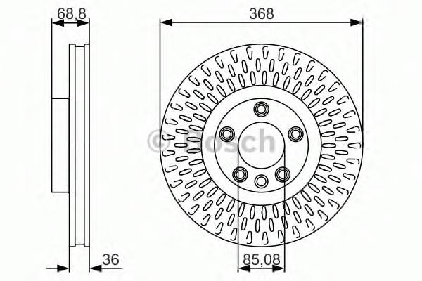 BOSCH 0 986 479 A33 Тормозной диск