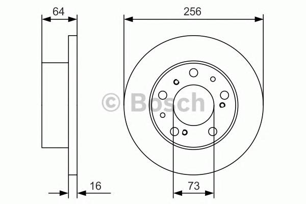 BOSCH 0986479A89 TARCZA HAM. PRZУD