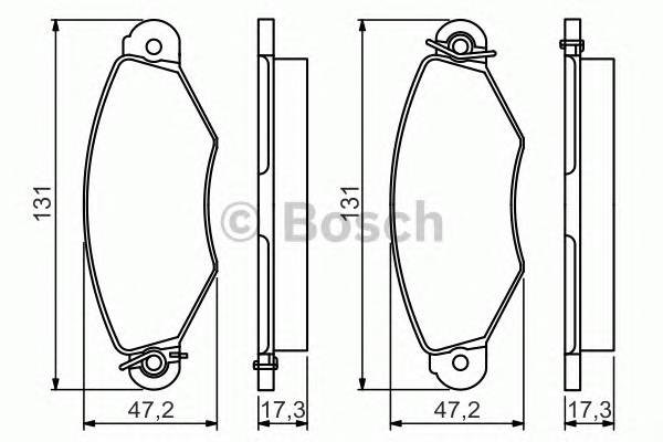 BOSCH 0986495235 Гальмівні колодки