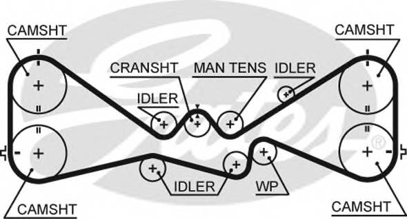 GATES 5612XS Ремень ГРМ