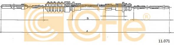 COFLE 11.071 Трос педалi акселератора