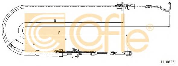 COFLE 11.0823 Трос педалі акселератора