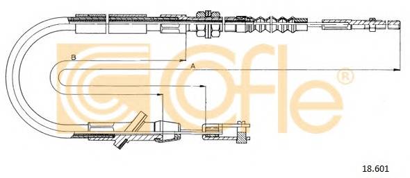 COFLE 18.601 Трос зчеплення