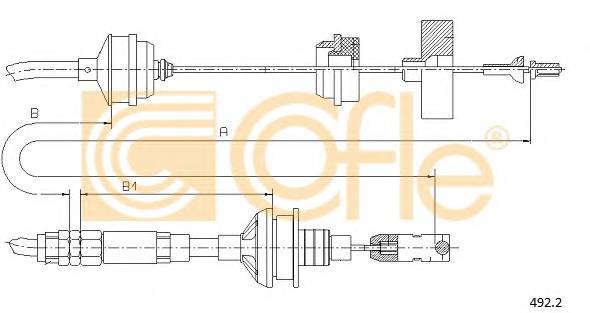 COFLE 492.2 Трос зчеплення