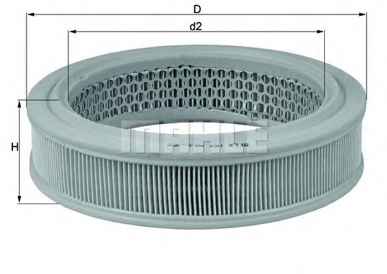 KNECHT LX 157 Воздушный фильтр