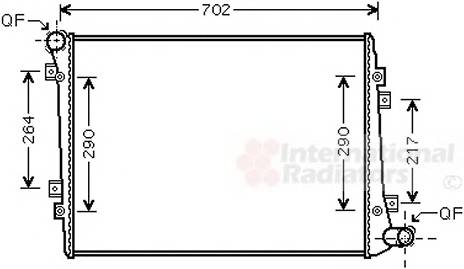 VAN WEZEL 58002224 Радиатор, охлаждение двигателя