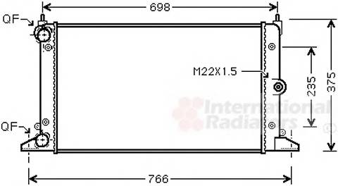 VAN WEZEL 58002188 Радиатор, охлаждение двигателя