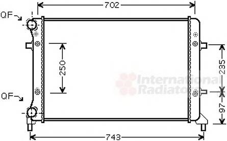 VAN WEZEL 58002204 Радиатор, охлаждение двигателя