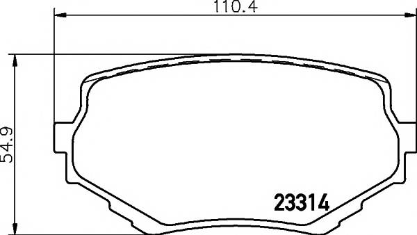 TEXTAR 2331401 Комплект гальмівних колодок,