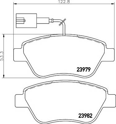 TEXTAR 2397903 Комплект гальмівних колодок,