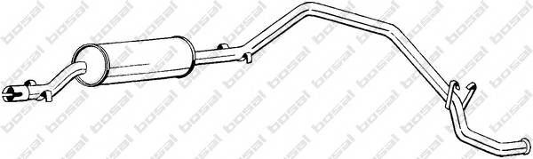 BOSAL 284-497 Глушитель выхлопных газов