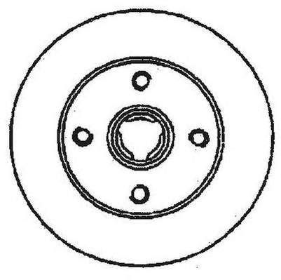 JURID 561460JC Тормозной диск