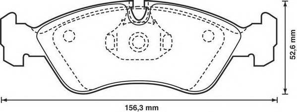 JURID 571391J Комплект тормозных колодок,