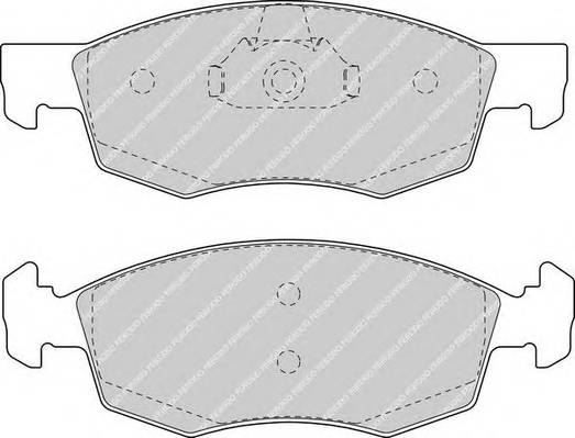 FERODO FDB1376 Комплект тормозных колодок,