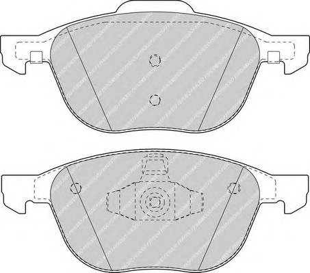 FERODO FDB1594 Комплект тормозных колодок,