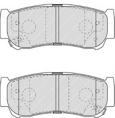 FERODO FDB1910 Комплект гальмівних колодок,